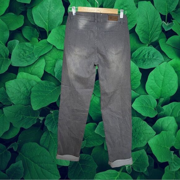 5 for $25🔥L&B Lucky & Blessed Grey Cuffed Hem Jeans Size 4 - Picture 2 of 5